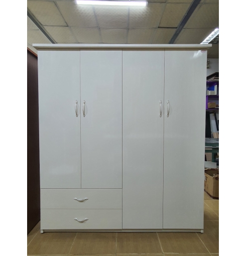 TỦ NHỰA 4 CÁNH MÀU KEM
