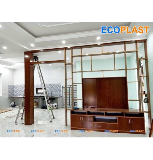 KỆ TIVI GỖ NHỰA ECO VÂN GỖ ĐẸP