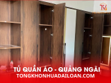 Báo giá thi công trọn gói tủ quần áo tại Quảng Ngãi chi tiết