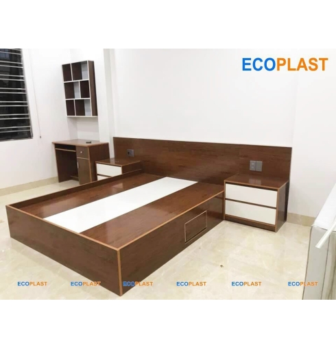 BỘ GIƯỜNG NGỦ ECOPLAST VÂN GỖ CAO CẤP