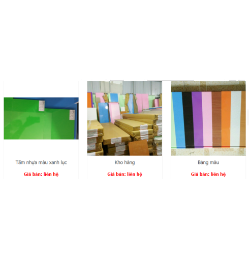 NHÀ PHÂN PHỐI TẤM NHỰA ĐÀI LOAN  THU VƯỢNG