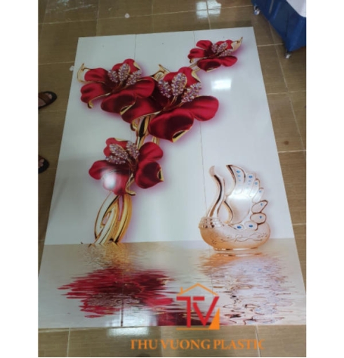 TỦ NHỰA 3 CÁNH CAO CẤP HÌNH HOA HỒNG